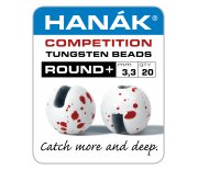 Tungstenové hlavičky Round+ bílá & červená