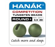 Tungstenové hlavičky Round+ matně olivová